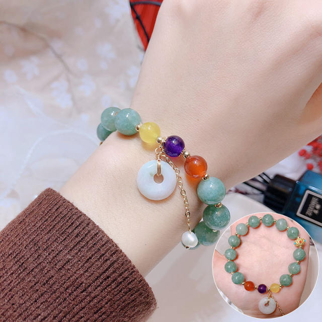 Chinese trend jade beads bracelet