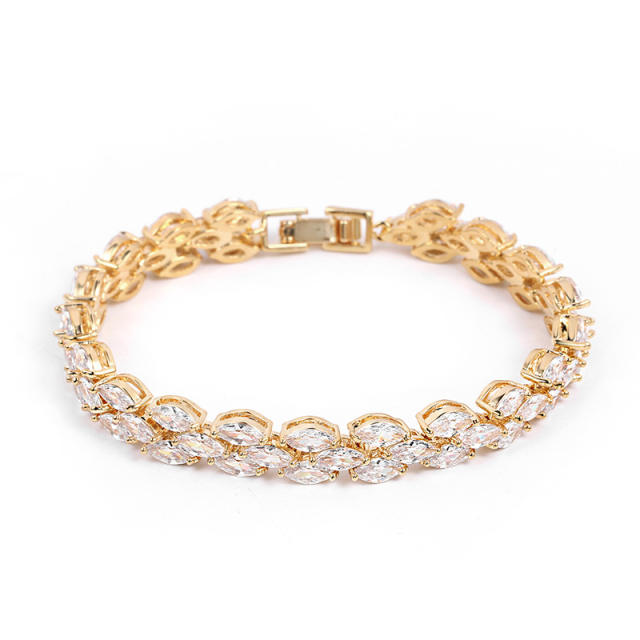Luxury cubic zircon tennis bracelet