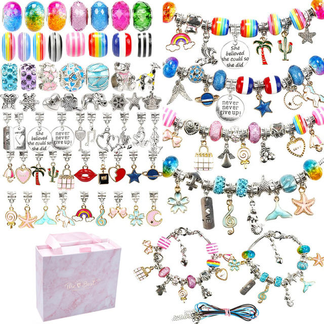 127pcs diy beads bracelet set for kids