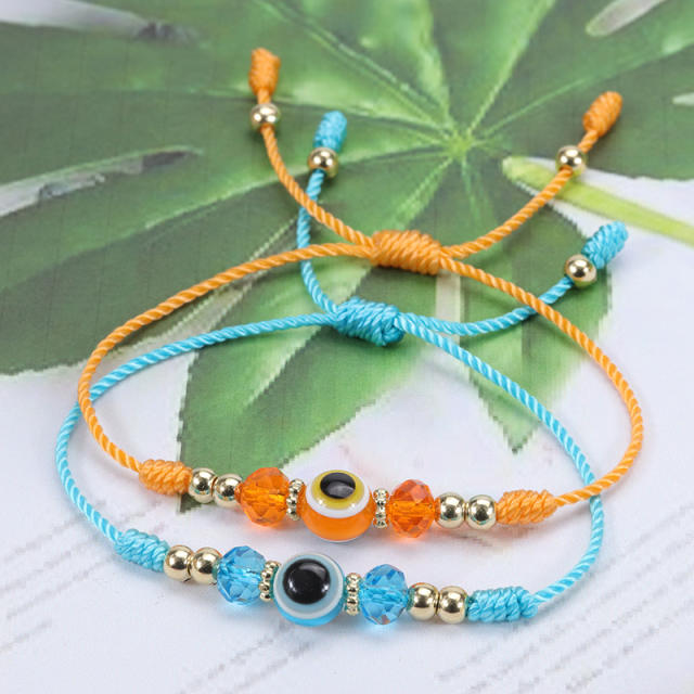 Amazon hot sale evil eye beads string bracelet