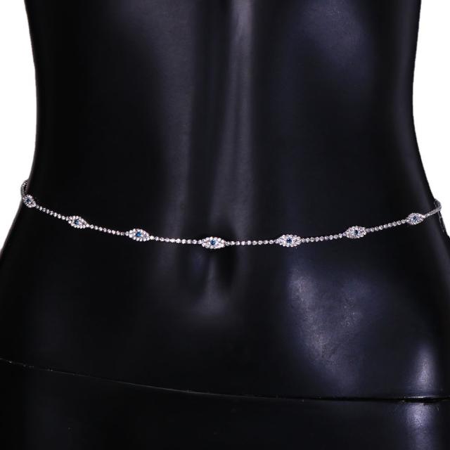 Diamond evil eye sexy waist chain