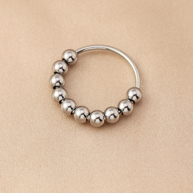 Color beads anxiety ring