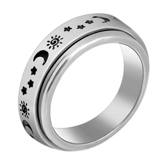 Hot sale stainless steel anxiety ring