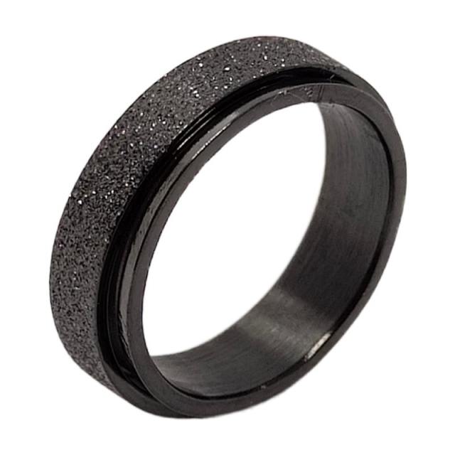 Stainless steel anxiety ring