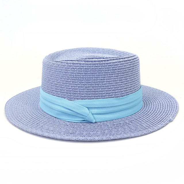Colorful boater hat