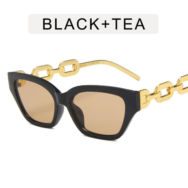 Vintage chain frame cat eye sunglasses