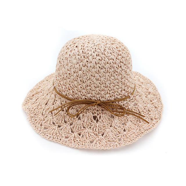 Cute handmade straw beach hat