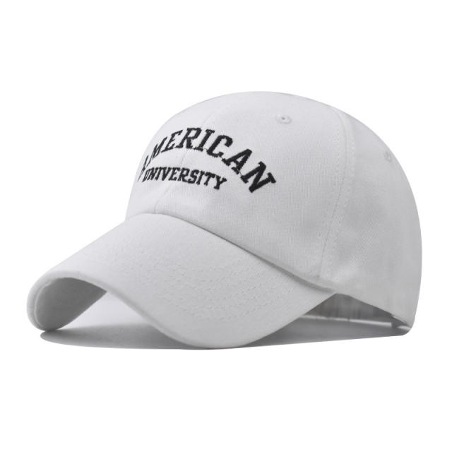 New American letter embroidered cotton baseball cap