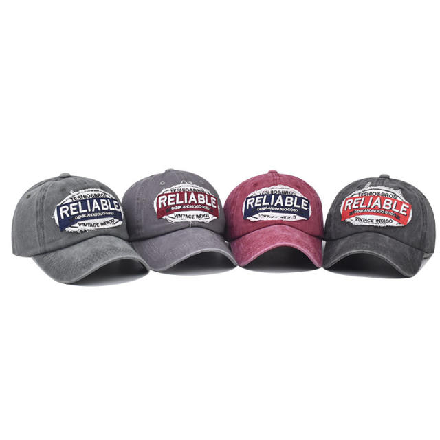 New RELIABLE letter embroidered cotton baseball cap