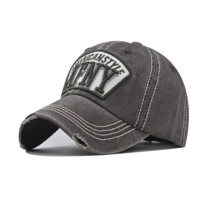 New AFNY letter embroidered cotton mesh baseball cap