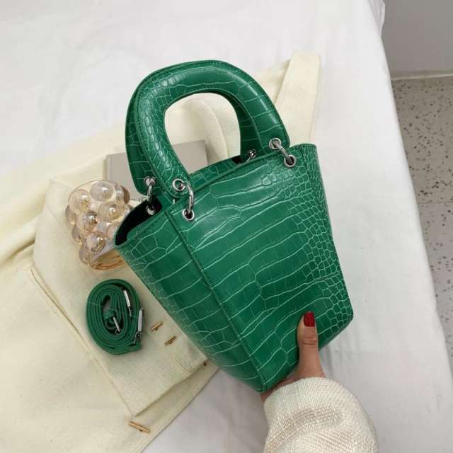 Solid color handbag
