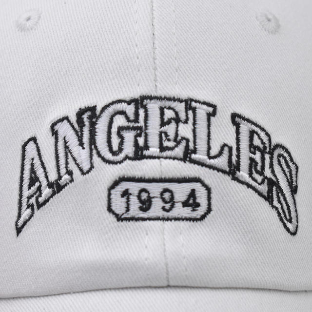 New ANGELES letter embroidered cotton baseball cap