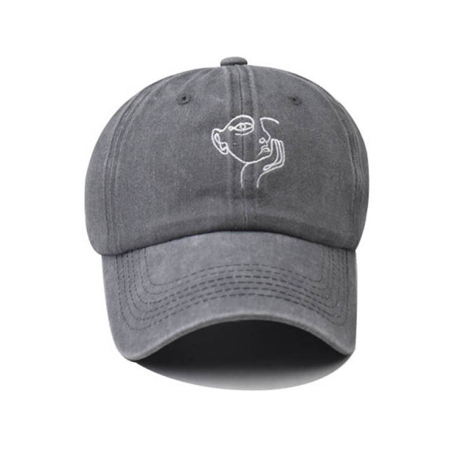 New monkey embroidered cotton baseball cap