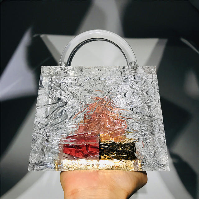 Transparent acrylic evening bags