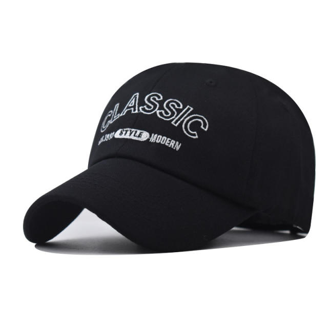 Fashion CLASSIC letter embroidered cotton baseball cap