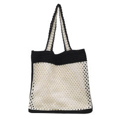Personality knitted tote bag for women