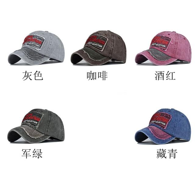 New letter embroidered patch cotton baseball cap