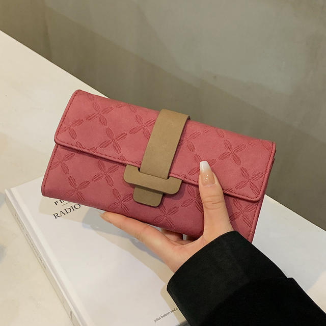 Contrast color wallet  for woman