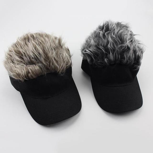 Hot sale wig baseball cap for men and women