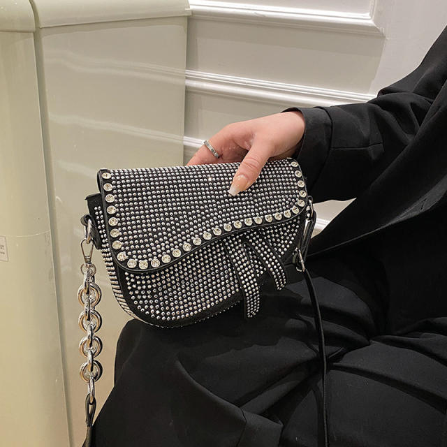 Rhinestone popular saddle bag