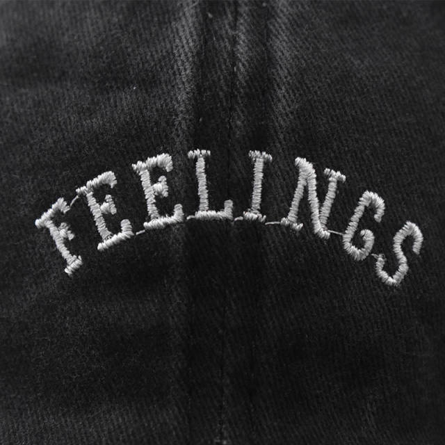 New FEELINGS letter embroidered cotton baseball cap