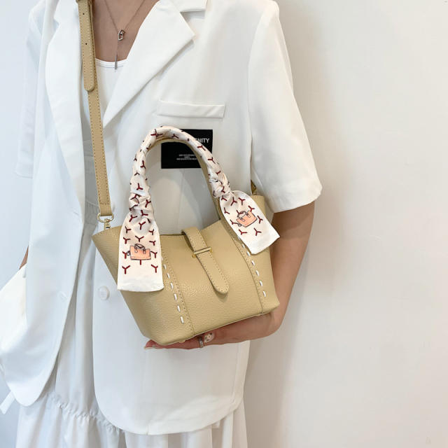 Summer design plain color bucket bag