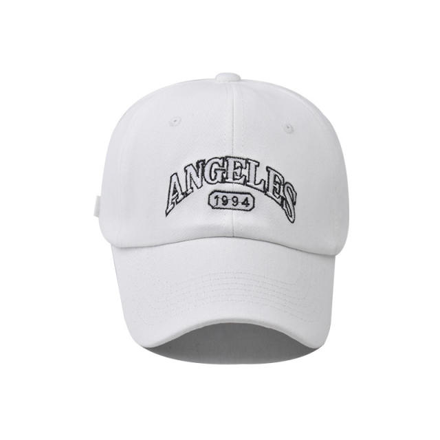 New ANGELES letter embroidered cotton baseball cap