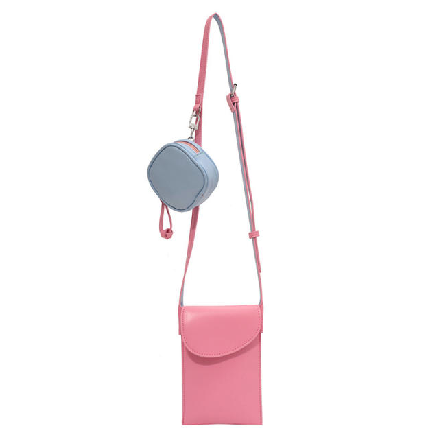 Summer color crossbody phone bag with coin purse