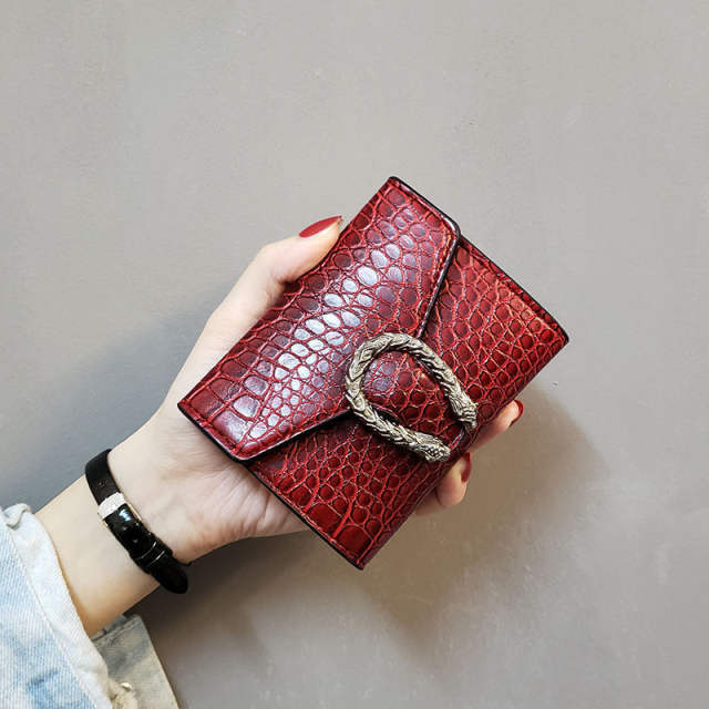 Vintage wallet women's short wallet