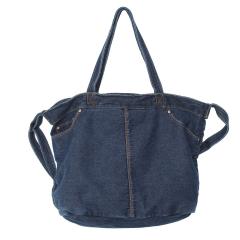 Casual large capacity denim tote bag