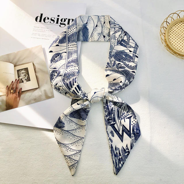 Inital letter skinny neckerchief