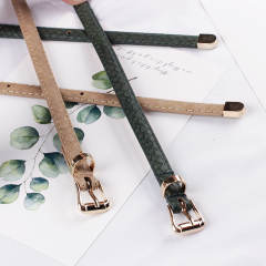Popular women's snake pattern skinny knot belts