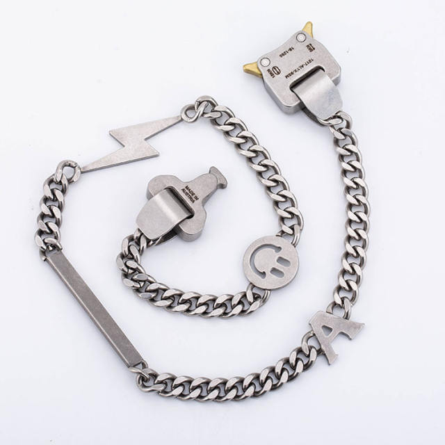 Hiphop Stainless steel vintage men's chain necklace