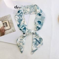 Inital letter skinny neckerchief