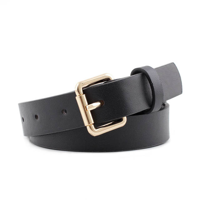 Snake pattern vintage thin buckle belts