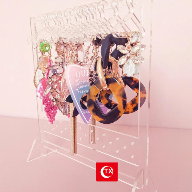 INS creative clear earring display