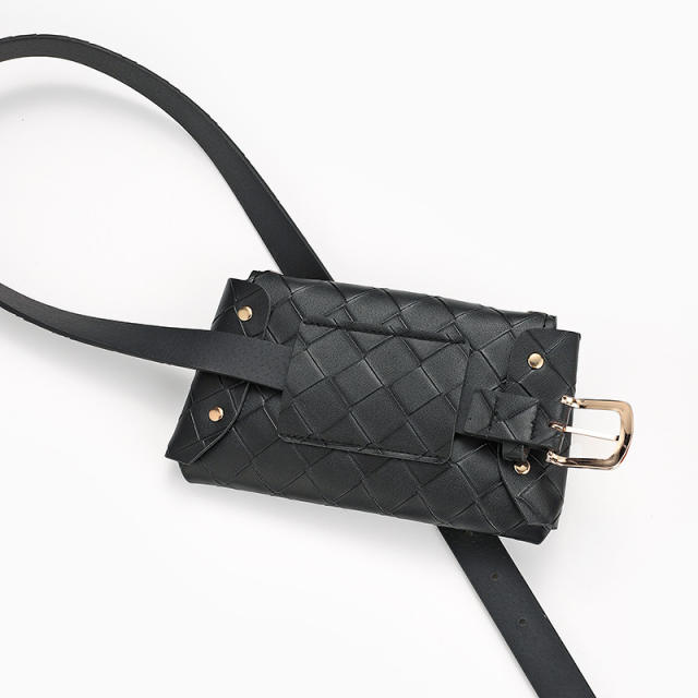 Casual braided mini bag buckle belts