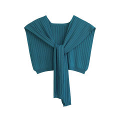Summer knitted shawl scarf plain color