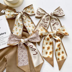Kakhi color series skinny neckerchief