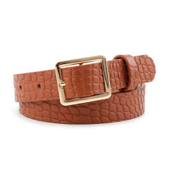 New crocodile pattern buckle belt
