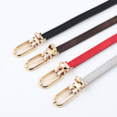 Elegant dress skinny knot belt