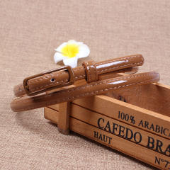 Candy color thin buckle belts