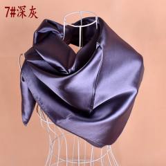 90cm plain color satin square scarf
