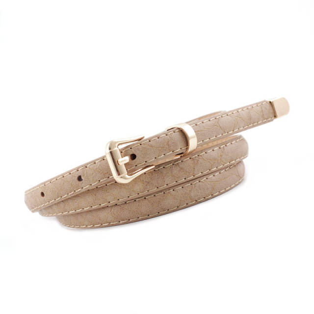 Popular women's snake pattern skinny knot belts