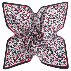 53cm leopard grain square scarves