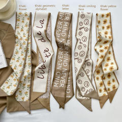Kakhi color series skinny neckerchief
