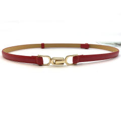 Elegant PU leather cinch belt