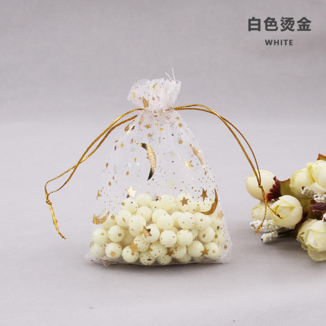 Colorful mesh jewelry bag
