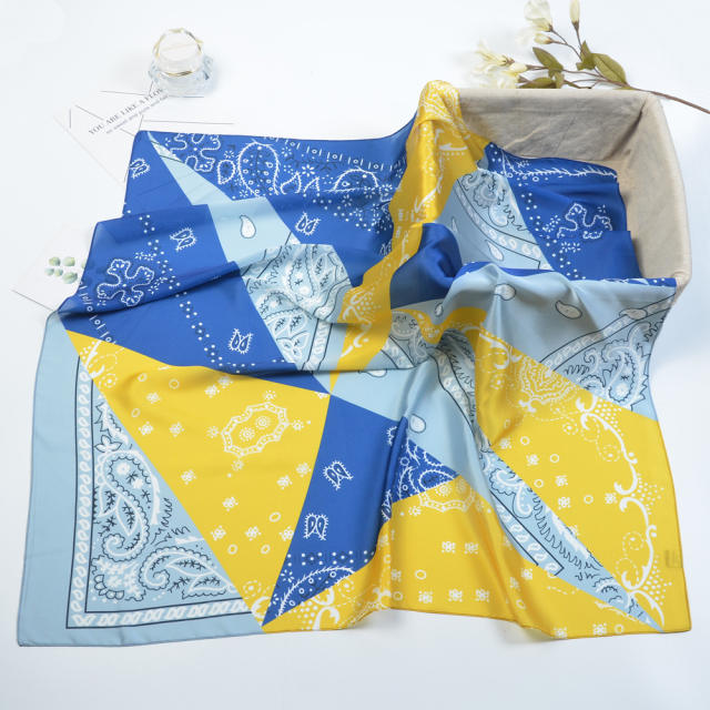 53cm spring color stain square scarves