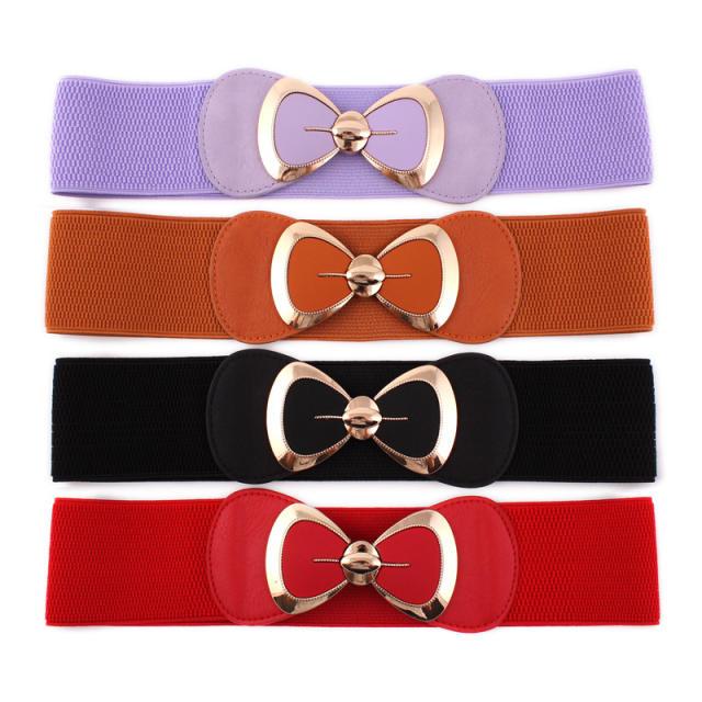 Easy match dress bow belt